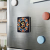 Spiritual Om Sign | Porcelain Square Magnet for Refrigerator