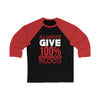 Always Give 100% | Motivational Fashion 3\4 Sleeve Baseball Tee