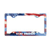 Stay Driven | Motivational and Patriotic USA Car License Plate Frame