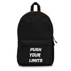 Motivational Minimalist Backpack | Push Your Limits | Believe. Achieve. Succeed