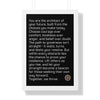 You Are The Architect Of Your Future | Inspirational Prayer Poster