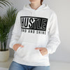 Motivational Shirt | Hustle, Grind and Shine | Heavy Blend™ Hooded Sweatshirt