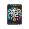 Embrace Challenges, Sharpen Your Game | Motivational Designer Poker Playing Cards