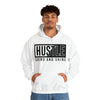 Motivational Shirt | Hustle, Grind and Shine | Heavy Blend™ Hooded Sweatshirt